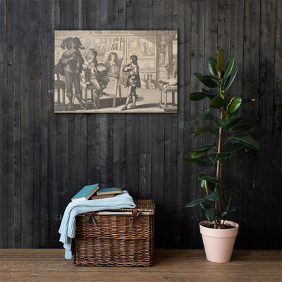 The Painter - Abraham Bosse - ca. 1642 - Canvas Museum quality 7738930