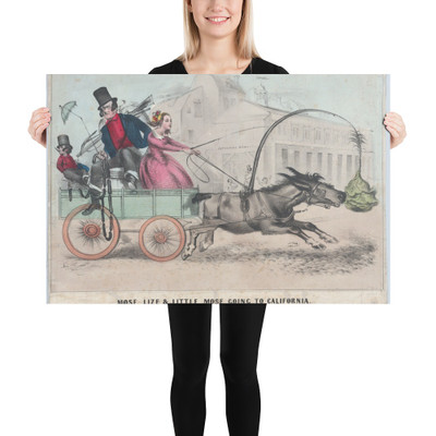 Mose, Lize & Little Mose Going to California - Henry R. Robinson - ca. 1849 - Paper Poster Museum quality 7738308