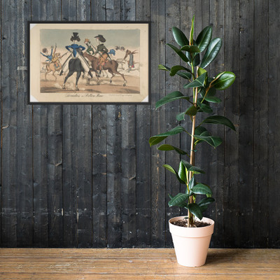 Dandies in Rotten Row - William Heath ('Paul Pry') - January 21, 1819 - Photo Paper Framed Poster Museum quality 7723653