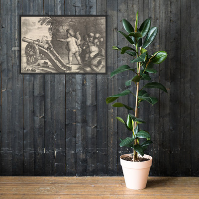 Fire (The Four Elements) - Wenceslaus Hollar - 1647 - Matte Paper Framed Poster Museum quality 7742022