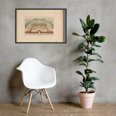 Tooneel Der Voornaamste Nederlands Huizen, En Lust Hoven, Naar T Leven Afgebeeld - Carel Allard - n.d. - Matte Paper Framed Poster Museum quality 7742766