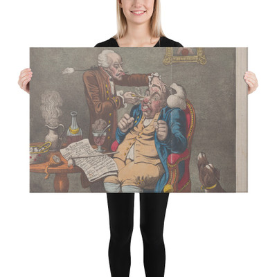 Metallic Tractors - James Gillray - 1803 - Canvas Museum quality 7747123