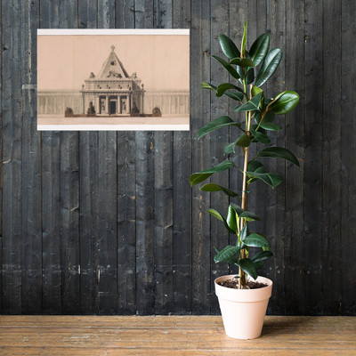 Elevation of a Monument - Jean Jacques Huvé - n.d. - Paper Poster Museum quality 7744111