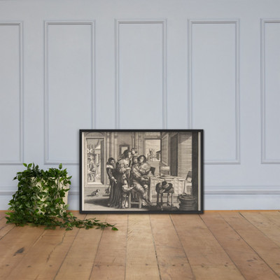 The Prodigal Son in a House of Ill Repute - Anonymous - ca. 1636 - Photo Paper Framed Poster Museum quality 7738166