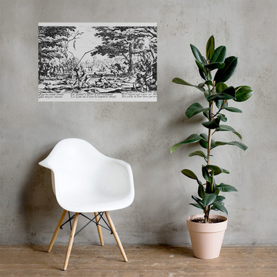 Les Miseres Et Les Mal-Heurs De La Guerre...Israel - Jacques Callot - 1633 - Paper Poster Museum quality 7738474