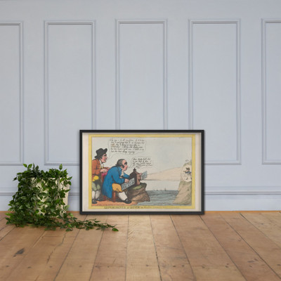 Experiments at Dover or Master Charley's Magic Lanthorn - Thomas Rowlandson - July 21, 1806 - Photo Paper Framed Poster Museum quality 7746696