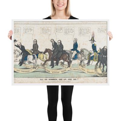 All on Hobbies, Gee Up, Gee Ho! - Edward Williams Clay - 1838 - Matte Paper Framed Poster Museum quality 7739643