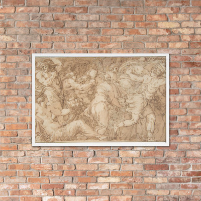 Festival Procession - Polidoro da Caravaggio - 1499–1543 - Photo Paper Framed Poster Museum quality 7745277