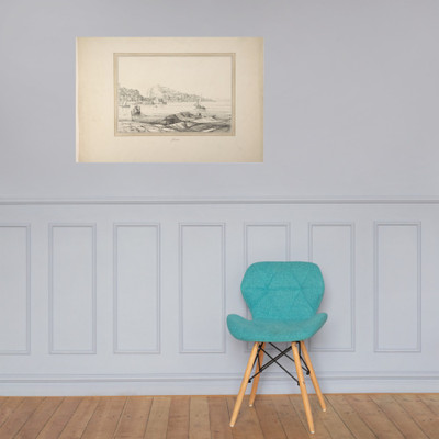 Gaeta - Anonymous, French, 19th century - 19th century - Paper Poster Museum quality 7748797