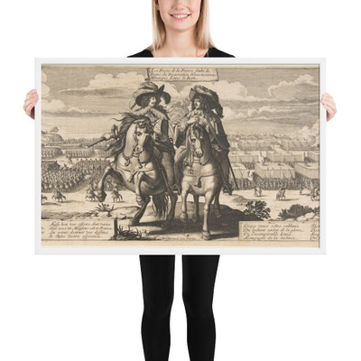 The French Forces: Louis XIII and Gaston d'Orléans - Abraham Bosse - ca. 1630 - Photo Paper Framed Poster Museum quality 7747964