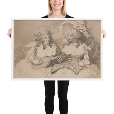 The Syrens - Thomas Rowlandson - April 10, 1787 - Matte Paper Framed Poster Museum quality 7737787