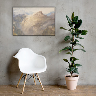 The Fort of L'Esseillon, Val de la Maurienne, France - Joseph Mallord William Turner - 1835–36 - Canvas Museum quality 7744204