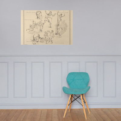 Songs: "Throwing off dull melancholy..." - Henry Thomas Alken - 1822 - Paper Poster Museum quality 7746922