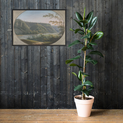 View of the Round Howe near Richmond, Yorkshire, England - George Cuit the Elder - 1788 - Photo Paper Framed Poster Museum quality 7743989