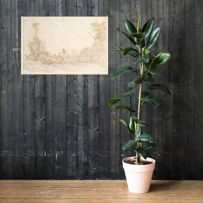 Design for a Festival Gondola - Alessandro Mauro (Mauri) - ? – 1737 - Paper Poster Museum quality 7744742