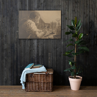 Self-Portrait - Henri-Charles Guérard - ca. 1890 - Canvas Museum quality 7742367