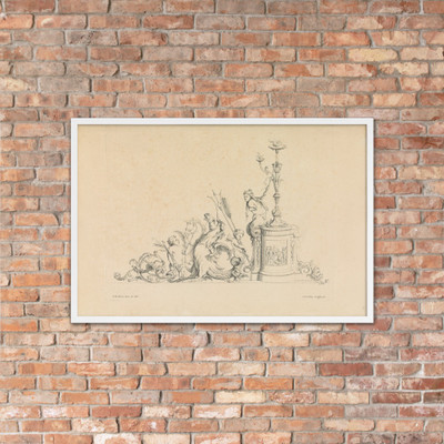 Desseins Arabesques a Plusieurs Usages Inventés par J.B. Toro - Jean Bernard Toro - 1716 - Photo Paper Framed Poster Museum quality 7739937