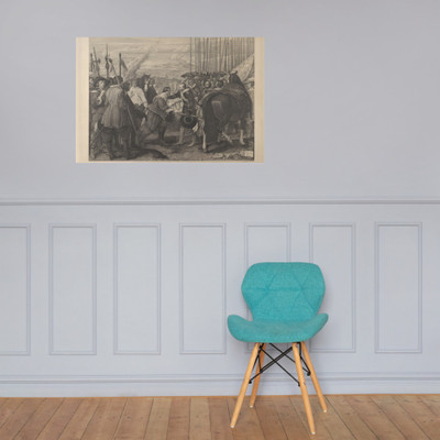 The Surrender at Breda or 'Las Lanzas' (The Lances), after Velázquez - Bartolomé Maura - 1876 - Paper Poster Museum quality 7741786