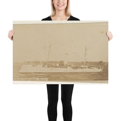 Nueva Espana, Spain, from the Famous Ships series (N50) for Virginia Brights Cigarettes - Allen & Ginter - 1895 - Photo Paper Poster Museum quality 7747579