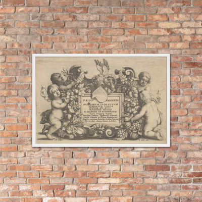 Paedopaegnion - Wenceslaus Hollar - 1646 - Matte Paper Framed Poster Museum quality 7741875