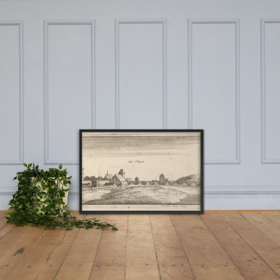 Esslingen - Wenceslaus Hollar - 1663–65 - Matte Paper Framed Poster Museum quality 7740934