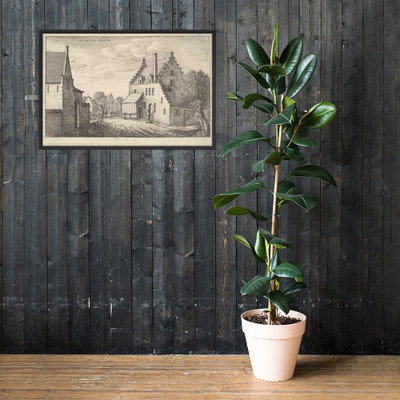 Mechelen (Mechlin) - Wenceslaus Hollar - 1664 - Photo Paper Framed Poster Museum quality 7740915