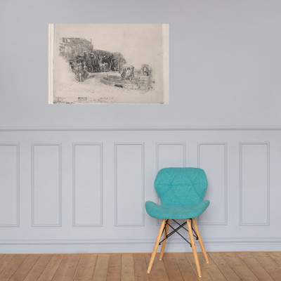 Place Pigalle in 1878 - Félix-Hilaire Buhot - 1860–98 - Photo Paper Poster Museum quality 7738137