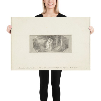 Berenice, wife of Antiochus Theos, and her son take refuge in Daphne - Edward Francis Burney - 1790–1800 - Photo Paper Poster Museum quality 7744451