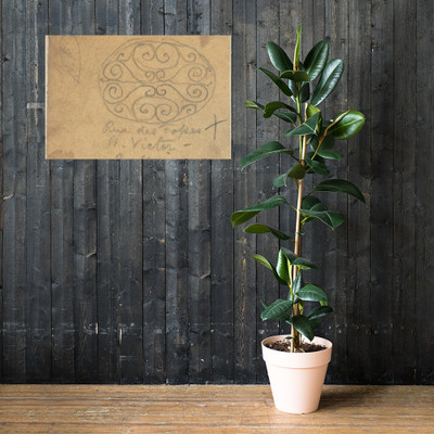 Metalwork Design, from Rue des Fosses St. Victor - Richardson Ellson & Co. - ca. 1880 - Photo Paper Poster Museum quality 7724407