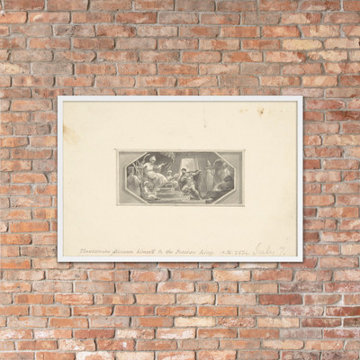 Themistocles Discovers Himself to the Persian King - Edward Francis Burney - 1790–1800 - Photo Paper Framed Poster Museum quality 7744383