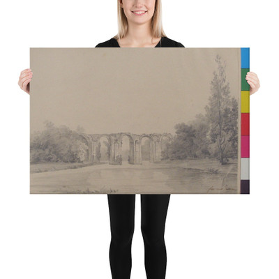 Aqueduc de Maintenon - Charles Fournier des Ormes - n.d. - Canvas Museum quality 7744910