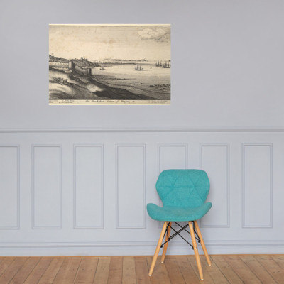 South East Corner of Tangier - Wenceslaus Hollar - 1669–73 - Paper Poster Museum quality 7738832