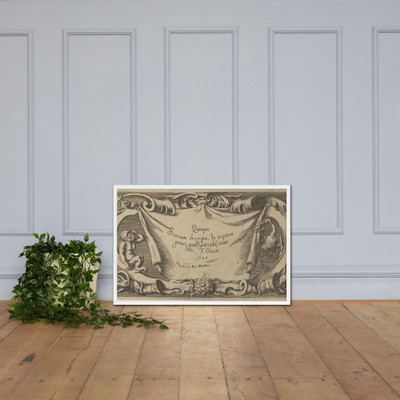 Title Plate, from Quinque Sensuum - Franz Cleyn - ca. 1655 - Photo Paper Framed Poster Museum quality 7724837