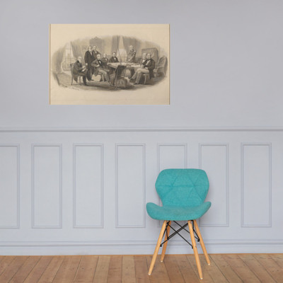President Lincoln and His Cabinet - Christian Schussele - ca. 1861 - Paper Poster Museum quality 7747198