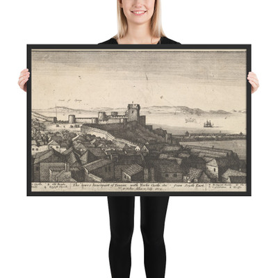 The lower inner part of Tangier - Wenceslaus Hollar - 1673 - Matte Paper Framed Poster Museum quality 7738804