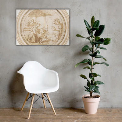 Adoration of the Shepherds - Anonymous, Italian, 16th century - 16th century - Canvas Museum quality 7743248