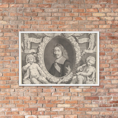 Chancelier Michel IV Le Tellier - Robert Nanteuil - ca. 1662 - Photo Paper Framed Poster Museum quality 7705493