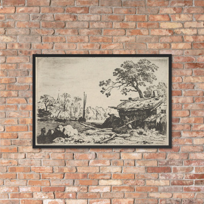 The Ruinous Hut - Allart van Everdingen - Matte Paper Framed Poster Museum quality 7724394