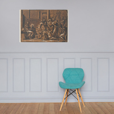 The Adoration of the Magi - Niccolò Vicentino - 1540–50 - Paper Poster Museum quality 7741676