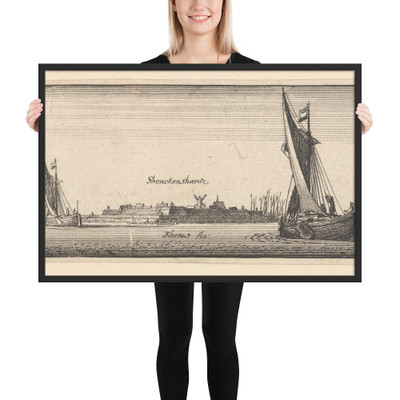Schenkenschanz - Wenceslaus Hollar - 1642–44 - Matte Paper Framed Poster Museum quality 7724840