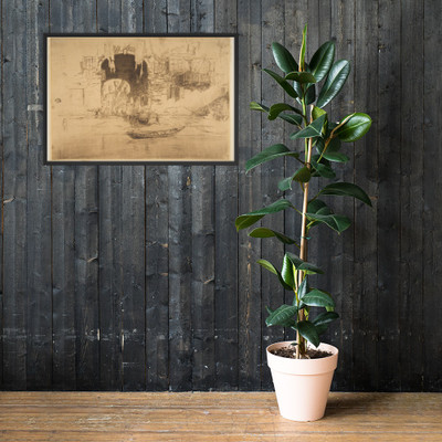 San Biagio - James McNeill Whistler - 1879–80 - Photo Paper Framed Poster Museum quality 7741917