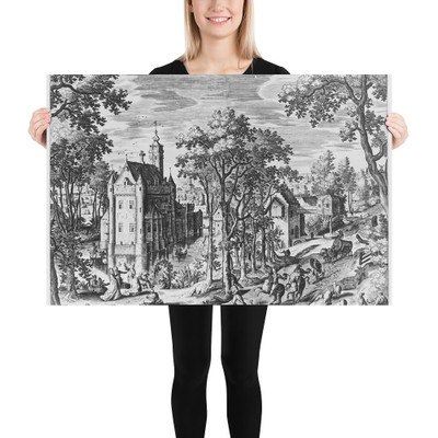 Landscape - Hans Bol - 16th century - Paper Poster Museum quality 7724563