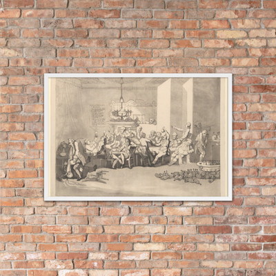 The Brilliants - Thomas Rowlandson - January 15, 1801 - Matte Paper Framed Poster Museum quality 7737867