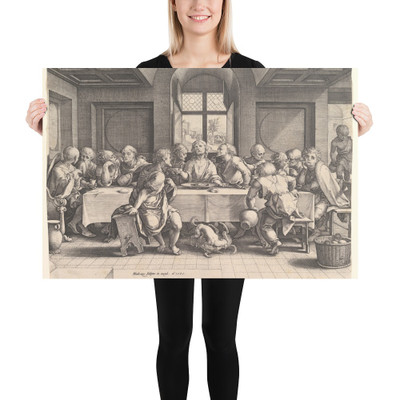 The Last Supper - Hendrick Goltzius - 1585 - Photo Paper Poster Museum quality 7742587