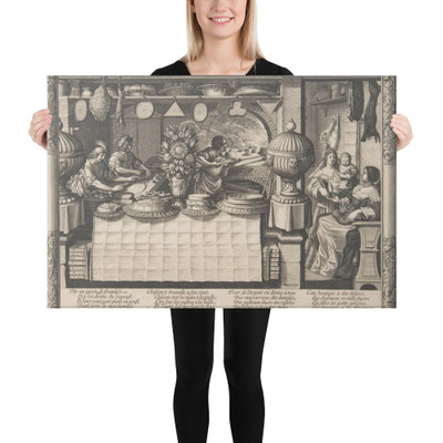 The Confectioner - Abraham Bosse - 1632–35 - Canvas Museum quality 7741960