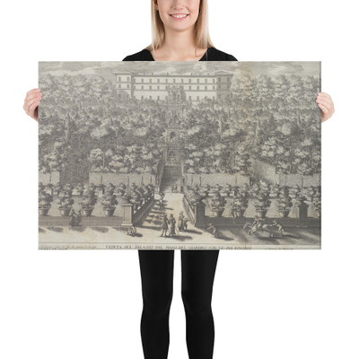 Le Fontane del Giardino Estense in Tivoli con li Loro Prospetti, e Vedute della Cascata del Fiume Aniene - Giovanni Francesco Venturini - 1691 or after - Canvas Museum quality 7738445