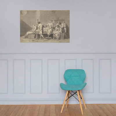 The Death of Socrates - Jacques Louis David - ca. 1782 - Photo Paper Poster Museum quality 7748784