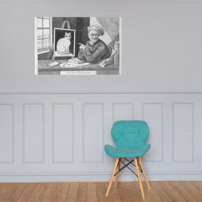 The Favourite Cat and De La-Tour Painter - John Kay - 1813 - Photo Paper Poster Museum quality 7741019