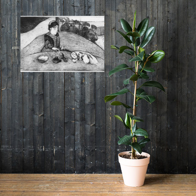 Woman with Figs - Paul Gauguin - 1894 - Photo Paper Poster Museum quality 7740406