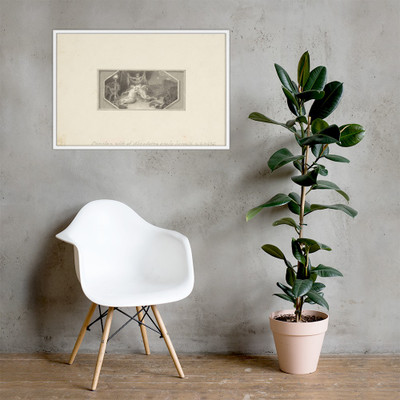 Panthea, Wife of Abradates, Stabs herself - Edward Francis Burney - 1790–1800 - Matte Paper Framed Poster Museum quality 7744411